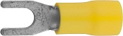 СВЕТОЗАР d 4мм Изолированный наконечник с вилкой для многожильного кабеля (49420-60)49420-60