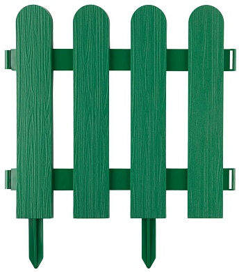 GRINDA Штакетник, размеры 29х224 см, зеленый, декоративный забор (422209-G)422209-G