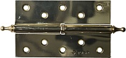 ЗУБР 125х75х2.5 мм, разъемная, правая, цвет латунь (PB), 2 шт, карточная петля (37605-125-1R)37605-125-1R