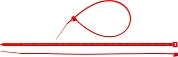 ЗУБР КС-К1 4.8 x 400 мм, нейлон РА66, кабельные стяжки красные, 100 шт, Профессионал (309040-48-400)309040-48-400