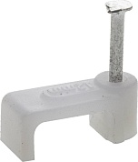 STAYER 12 мм, прямоугольная скоба-держатель с оцинкованным гвоздем, 60 шт (4511-12)4511-12