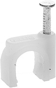 STAYER 4 мм, скоба-держатель для круглого кабеля с оцинкованным гвоздем, 100 шт (4510-04)4510-04