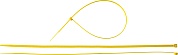 ЗУБР КС-Ж1 4.8 x 400 мм, нейлон РА66, кабельные стяжки желтые, 100 шт, Профессионал (309050-48-400)309050-48-400