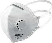 STAYER FV-95 класс защиты FFP2, плоская, с клапаном выдоха, фильтрующая полумаска (11113-2)11113-2_z01