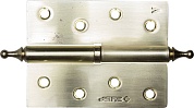 ЗУБР 100х75х2.5 мм, разъемная, левая, цвет матовая латунь (SB), 2 шт, карточная петля (37605-100-3L)37605-100-3L