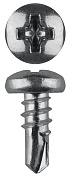 ЗУБР КЛМ-СЦ 9.5 х 3.5 мм, цинк, конусная головка, саморез со сверлом для листового металла, 22000 шт (4-300170-35-09)4-300170-35-09