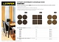 STAYER d 35 мм, 4 шт. коричневые, мебельные накладки ЭВА (40914-35)