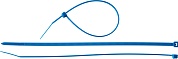 ЗУБР КС-С1 3.6 x 200 мм, нейлон РА66, кабельные стяжки синие, 100 шт, Профессионал (309070-36-200)309070-36-200