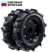 ЗУБР КП-2, 4.00-10, 2 шт., пневматические колеса для мотоблоков (707106-2)707106-2