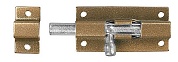 ШП-40 КМЦ для окон и мебели, 40 мм, цвет коричневый металлик/цинк, накладная задвижка (37753-40)37753-40