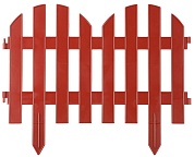 GRINDA Палисадник, размеры 28х300 см, терракот, декоративный забор (422205-T)422205-T
