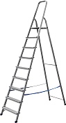 СИБИН 9 ступеней, 187 см, алюминиевая стремянка (38801-9)38801-9