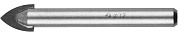 STAYER 12 мм, 2х кромка, цилиндр хвостовик, Сверло по стеклу и кафелю (2986-12)2986-12