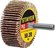 STAYER d 50 x 20 мм, P60, на шпильке d 6 мм, Круг шлифовальный лепестковый (36607-060)36607-060