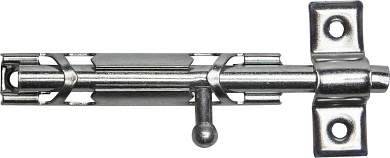 ЗТ-12 80 мм, покрытие белый цинк, накладная задвижка (37735-80)37735-80
