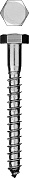 Шурупы ШДШ с шестигранной головкой (DIN 571), 130 х 6 мм, 950 шт, ЗУБР300450-06-130-950