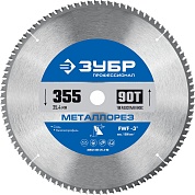 ЗУБР Металлорез 355х25.4мм 90Т, диск пильный по металлу и металлопрофилю36932-355-25.4-90