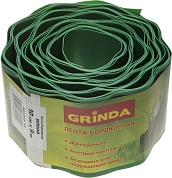 GRINDA размеры 10 см х 9 м зеленая, полиэтилен низкого давления, бордюрная лента (422245-10)422245-10