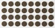 STAYER d 10 мм, самоклеящиеся, фетровые, 32 шт. коричневые, мебельные накладки (40910-10)40910-10