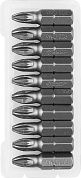ЗУБР 10 шт, PZ2 25 мм, Кованые биты (26003-2-25-10)26003-2-25-10