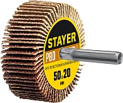STAYER d 50 x 20 мм, P80, на шпильке d 6 мм, Круг шлифовальный лепестковый (36607-080)36607-080