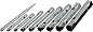 ЗУБР 9 предметов, 6-22 мм, Набор торцовых трубчатых ключей (27162-H9)