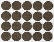 STAYER d 22 мм, самоклеящиеся, фетровые, 20 шт. коричневые, мебельные накладки (40910-22)40910-22