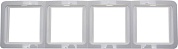 СВЕТОЗАР Гамма, четверная вертикальная цвет белый, Накладная панель (SV-54151-W)SV-54151-W