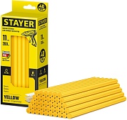STAYER Yellow жёлтые 11х200 мм, 40 шт, Клеевые стержни (2-06821-Y-S40)2-06821-Y-S40