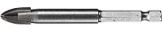 STAYER 12 мм, 4х кромка, HEX 1/4, Сверло по стеклу и кафелю (2985-12)2985-12_z01