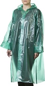 STAYER S-XL, зеленый, полиэтилен, 50 микрон, плащ-дождевик (11610)11610