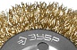 ЗУБР 50 мм, витая латунированная стальная проволока, 0.3 мм, Щетка дисковая, Профессионал (3520-050)