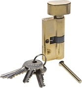 ЗУБР 60 мм, цвет латунь, 5-PIN, тип ключ-защелка, цилиндровый механизм (52103-60-1)52103-60-1