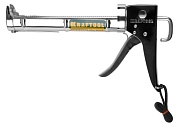 KRAFTOOL хромированный 320 мл, Полукорпусной пистолет для герметика, PRO (06671)06671_z01