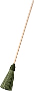 СИБИН круглая на деревянном черенке, 350х150мм, полипропилен, коническое резьбовое соединение, пластиковая метла (39225-1)39225-1
