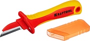 KRAFTOOL KN-1 1000В Диэлектрический нож электрика прямой (45401)45401
