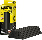 STAYER Black чёрные 11х200 мм, 40 шт, Клеевые стержни (2-06821-D-S40)2-06821-D-S40