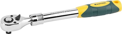 KRAFTOOL 1/2″, 72 зубца, Телескопическая трещотка для торцовых головок (27798-1/2)27798-1/2