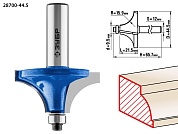 Кромочная калевочная фреза ЗУБР Профессионал №1, 44,5x21.5 мм, радиус 15.9 мм28700-44.5