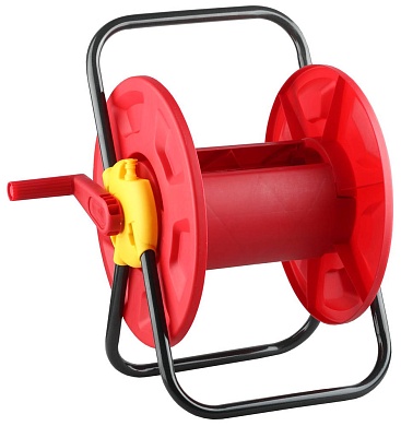 GRINDA для шлангов 60м x 1/2″, стальные опоры, пластиковый барабан, катушка для шлангов (8-428410)8-428410_z01