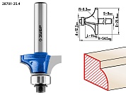 ЗУБР 25.4x11мм, радиус 6.3мм, фреза кромочная калевочная №128701-25.4