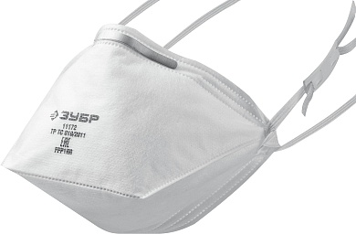 ЗУБР П-80 класс защиты FFP1, плоская, фильтрующая полумаска (11172)11172