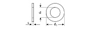 ЗУБР DIN 125А 16 мм, шайба, цинк, 5 кг (303800-16)303800-16