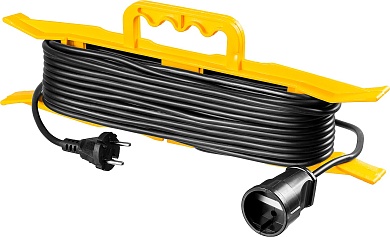 STAYER MF 207 ПВС 2x0.75 20м, 2200Вт Силовой удлинитель-шнурна рамке, (55018-20)55018-20_z01