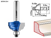 ЗУБР 25.4x13мм, радиус 4.8мм, фреза кромочная калевочная №728709-25.4
