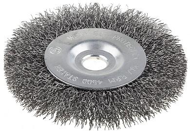STAYER 175 мм, витая стальная, 0.3 мм, Щетка дисковая (35185-175)35185-175