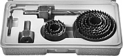 STAYER Maxcut 9 шт, 19-64 мм, Набор кольцевых коронок по дереву (29600-H11)29600-H11