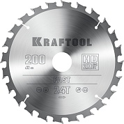KRAFTOOL Fast 200х32мм 24Т, диск пильный по дереву36950-200-32