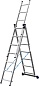 СИБИН 7 ступеней, со стабилизатором, алюминиевая, трехсекционная лестница (38833-07)