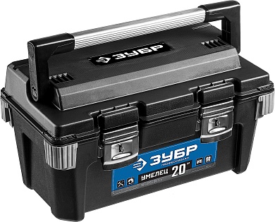 ЗУБР Умелец-20, 500 x 275 x 265 мм, (20″), Пластиковый ящик для инструментов, Профессионал (38141-20)38141-20_z01